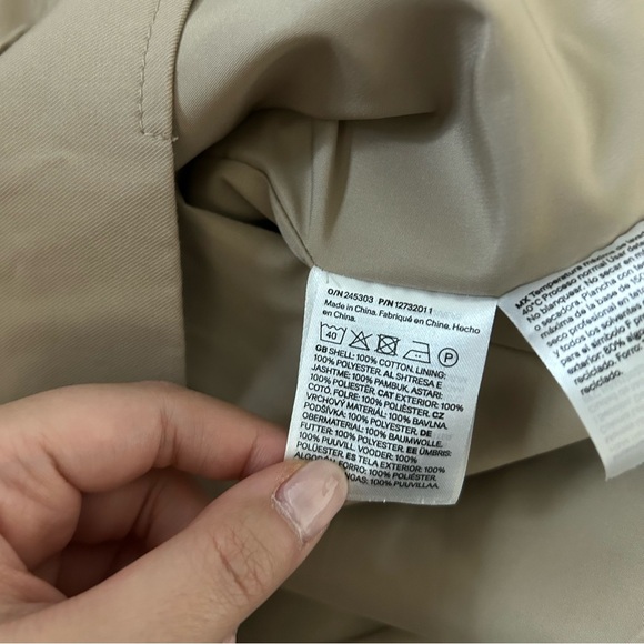 BEIGE TWILL JACKET WITH COLLAR - Picture 7 of 8